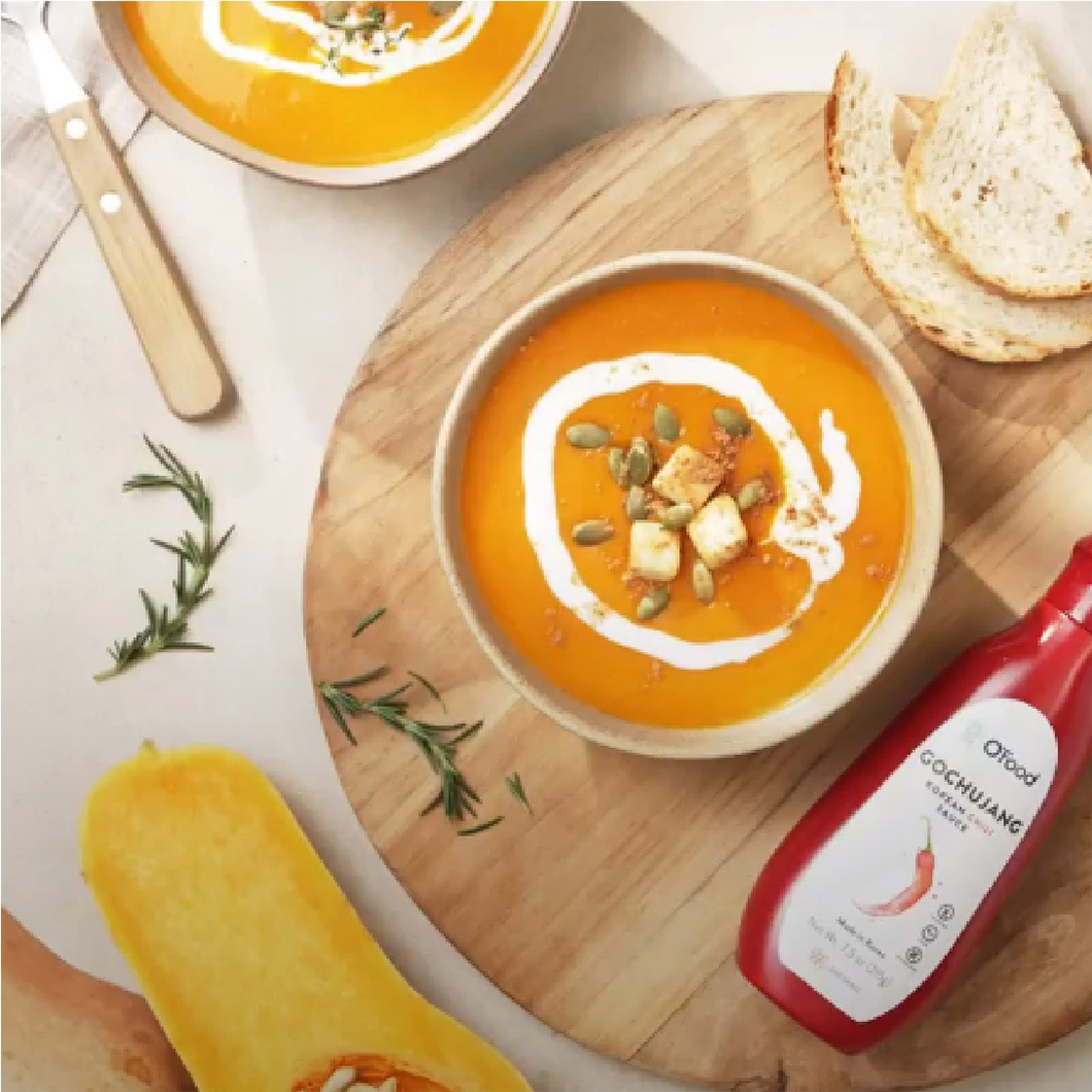 Gochujang Pumpkin Cream Soup